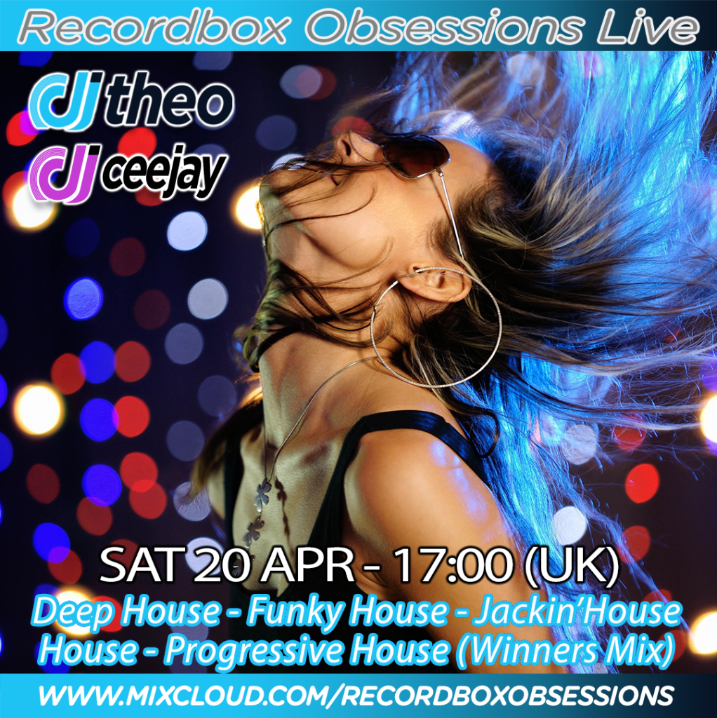 20-04-2024 Recordbox Obsessions - DJ Theo & DJ Ceejay - Live Stream