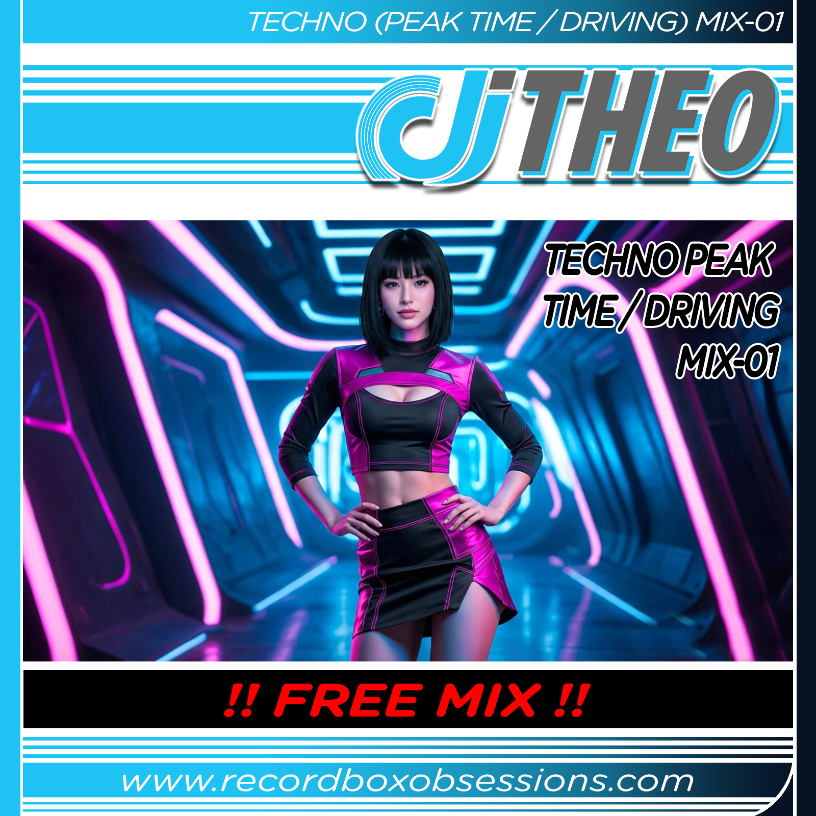 Techno (Peak Time / Driving) Mix-01 - DJ Theo - Recordbox Obsessions